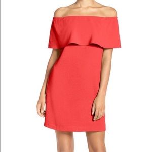 Nordstrom • Coral Off-Shoulder Dress